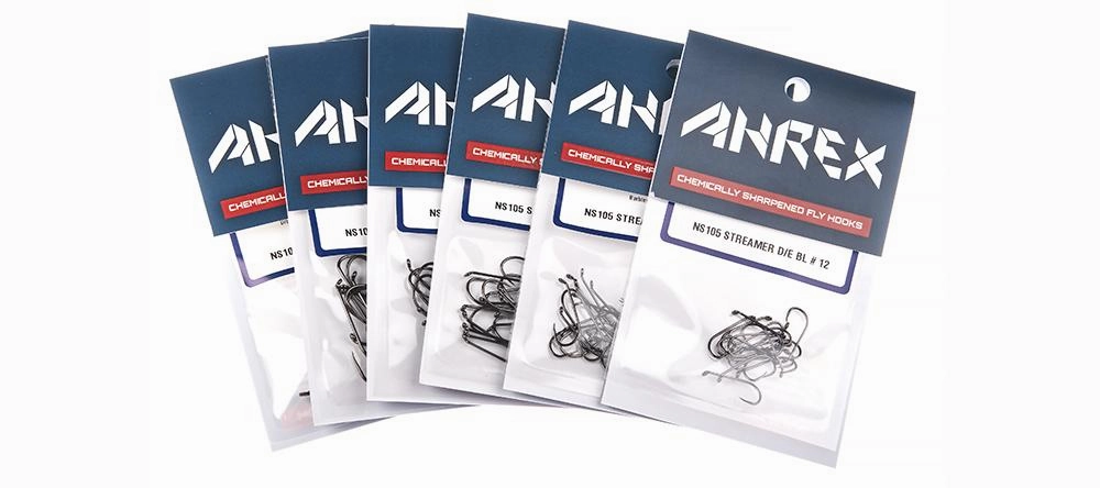 Ahrex NS105 Streamer Down Eye Barbless Hook 18 pack