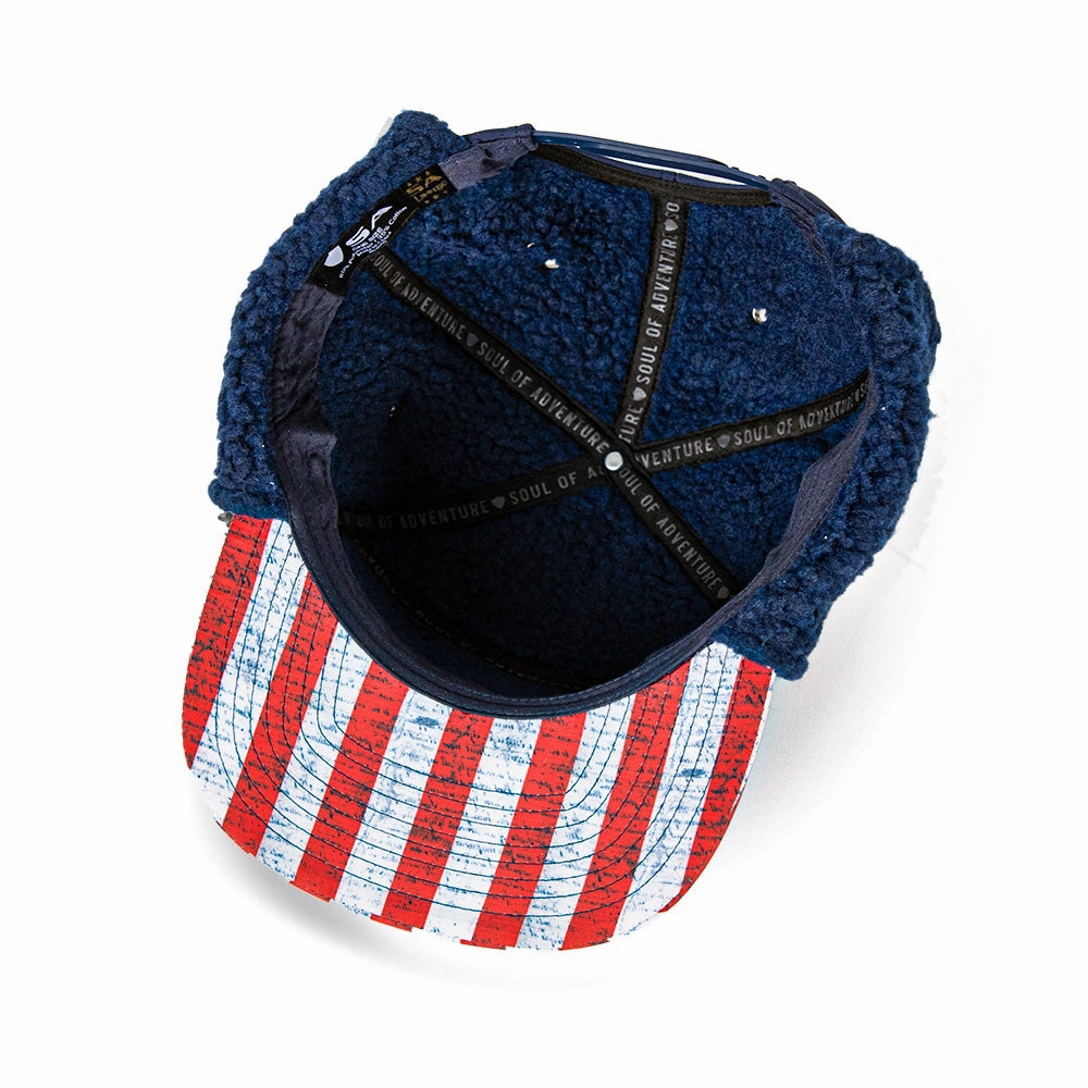 Billed Trapper Hat | American Flag