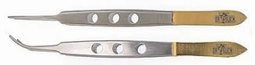 Bishop Tweezer 4" Gold & Satin  - Dr Slick