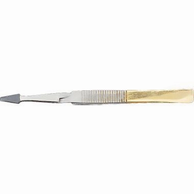 Bishop Tweezer 4" Gold & Satin  - Dr Slick