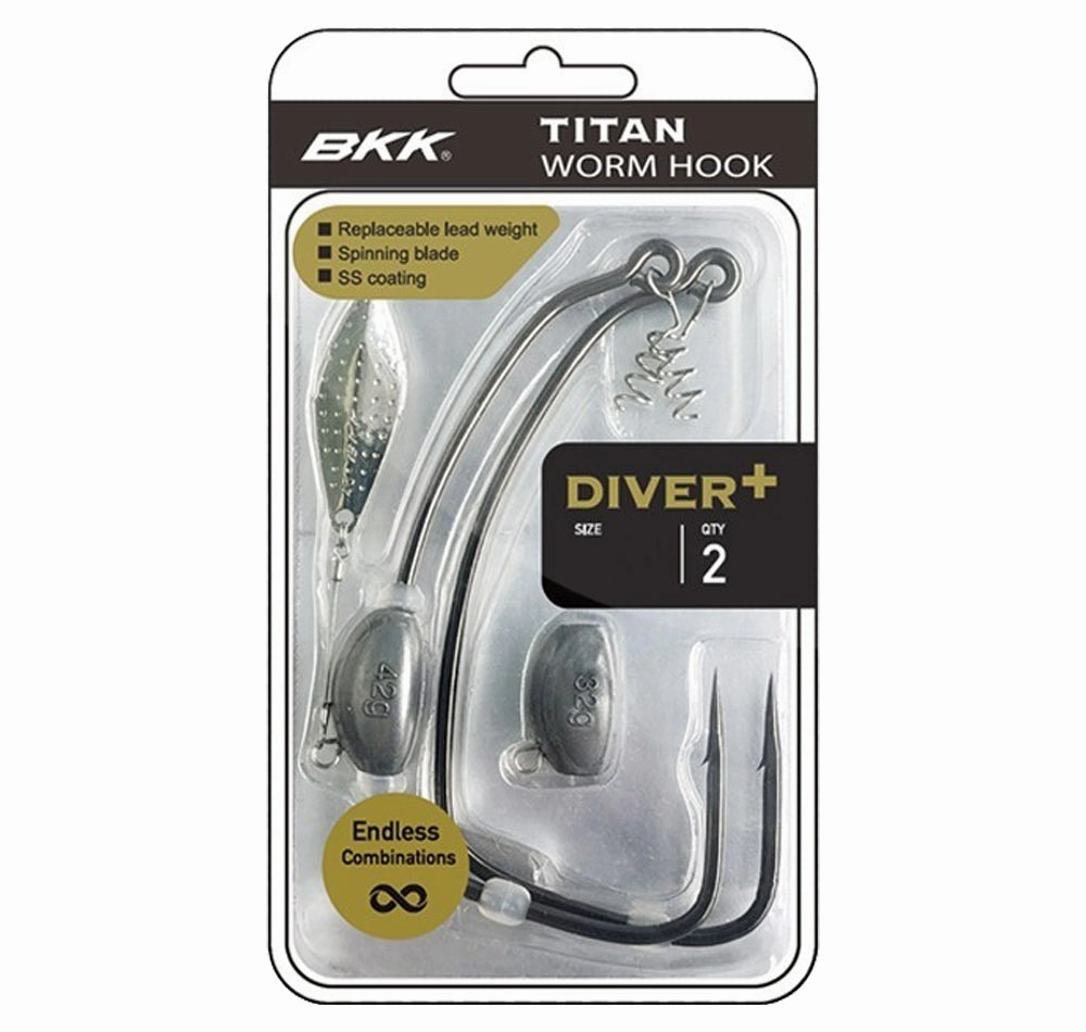 BKK Titan Diver  Worm Hooks