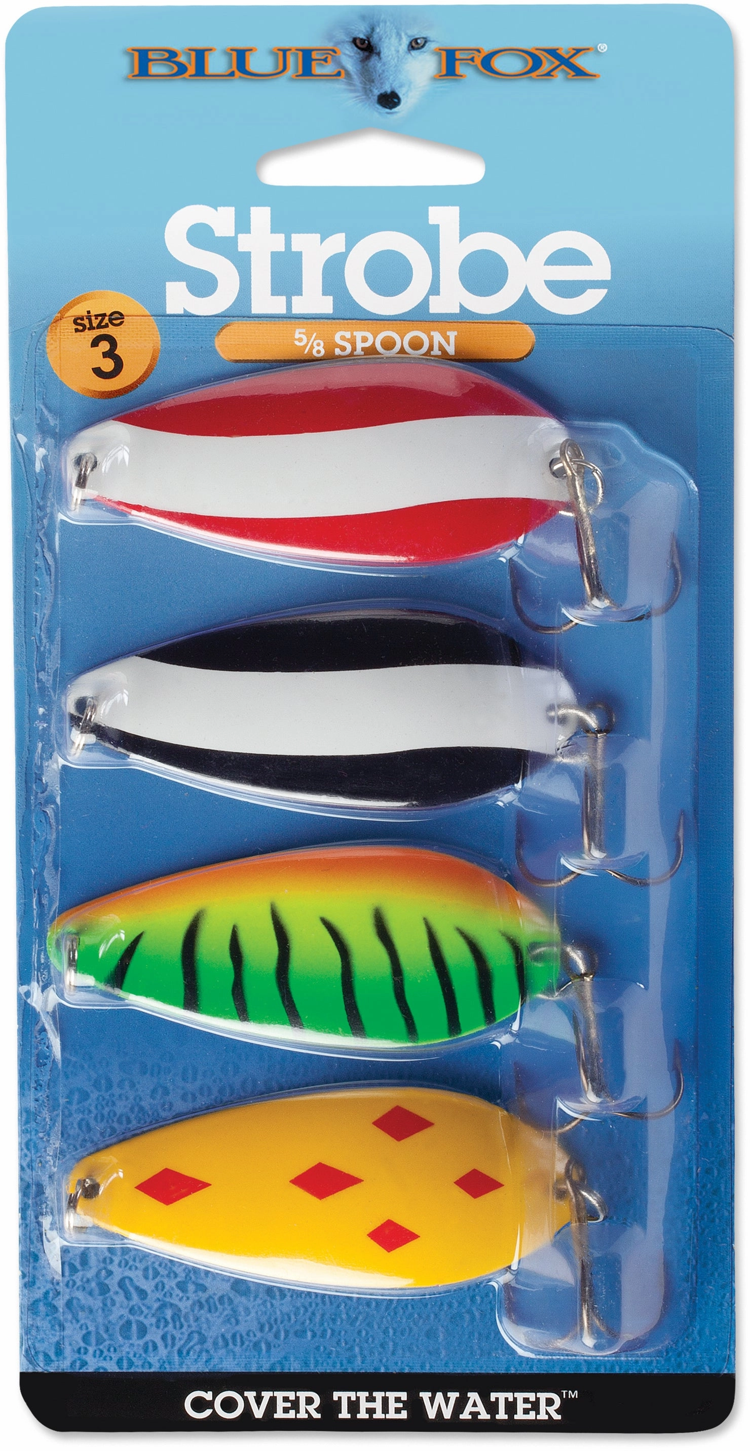 Blue Fox Classic Strobe Tear Drop Spoon Kit