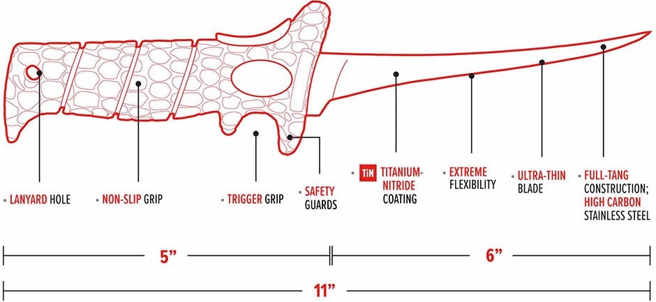 Bubba Ultra Flex Fillet Knife - 6 Inch