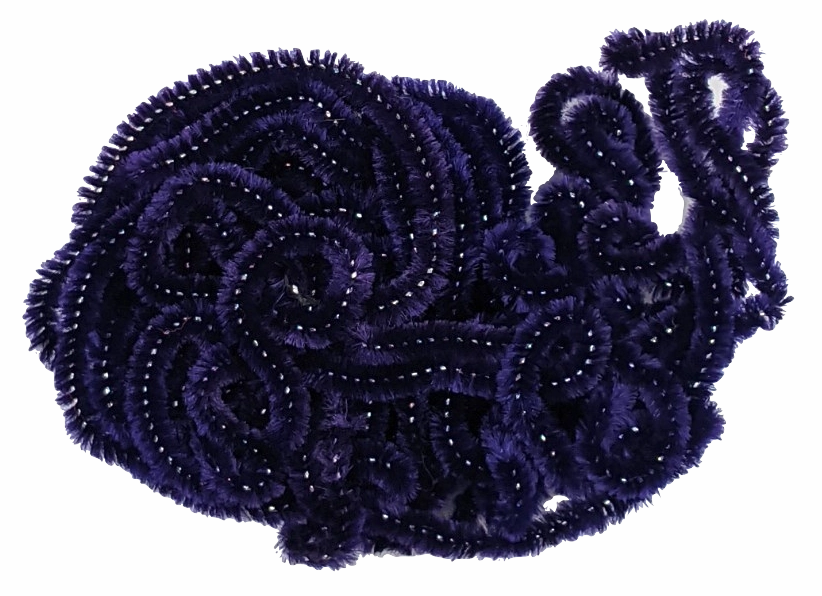Cascade Crest Sparkle Chenille Silver Core