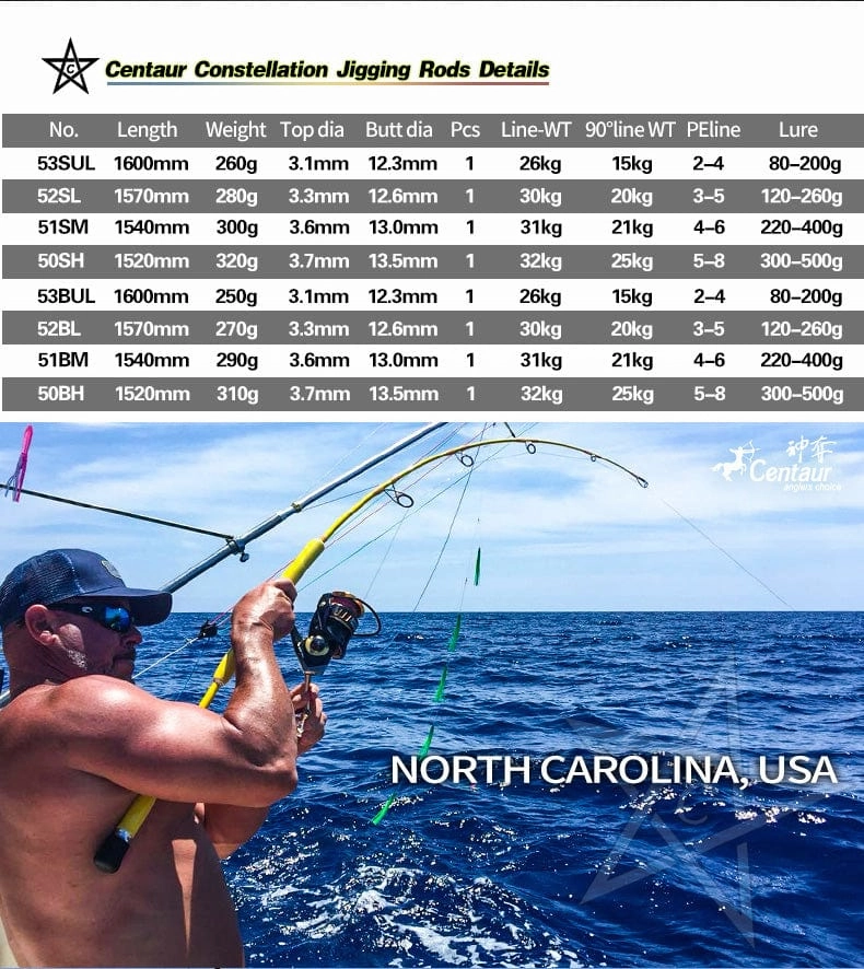 Centaur Constellation Jigging Rod
