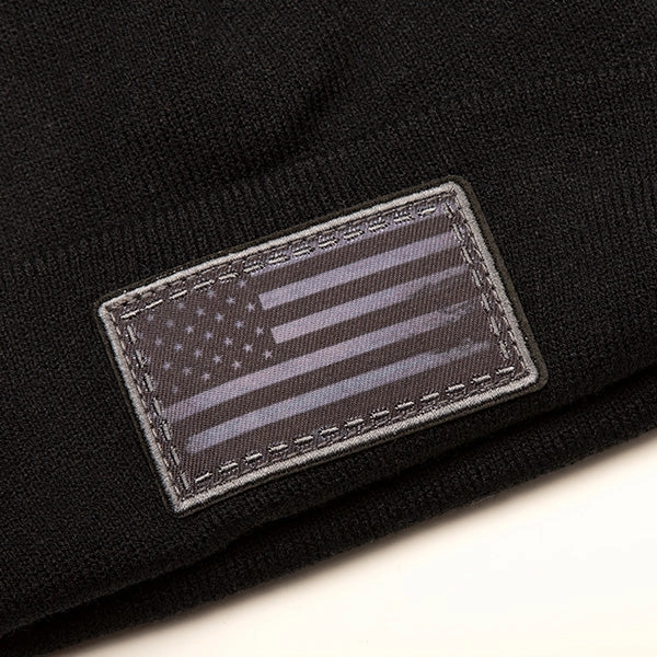 Classic Beanie | Blackout American Flag