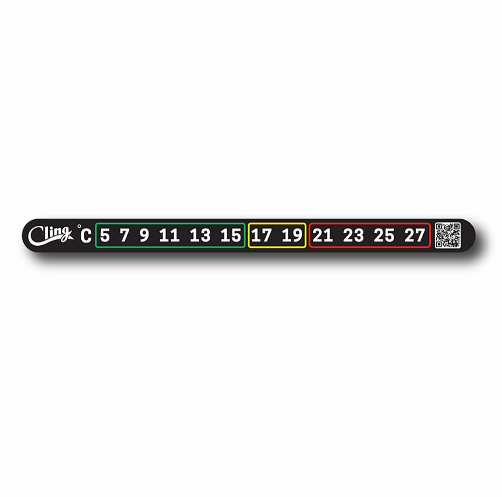 Cling Temperature Tape - Stick on thermometer