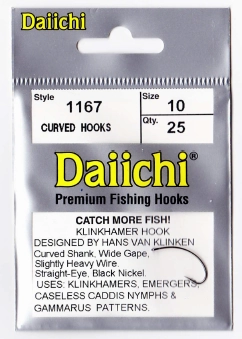 Daiichi 1167 Klinkhammer Hook Black Nickel 25 Pack