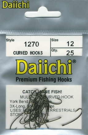 Daiichi 1270 3xl Curved Hook 25 pack