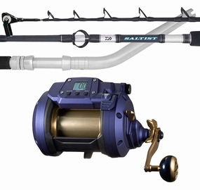 Daiwa 23 Seapower 1200 Saltist 64HT Electric Combo