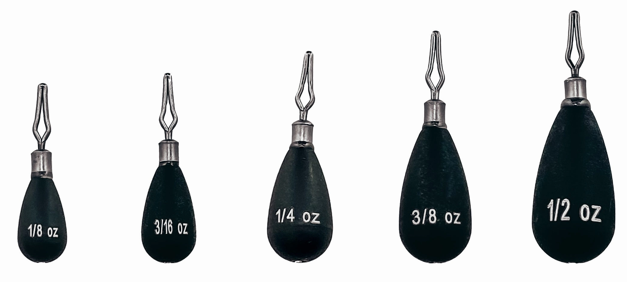 Departure Outdoors Tungsten Tear Drop - Drop Shot Weights - 5 Pack
