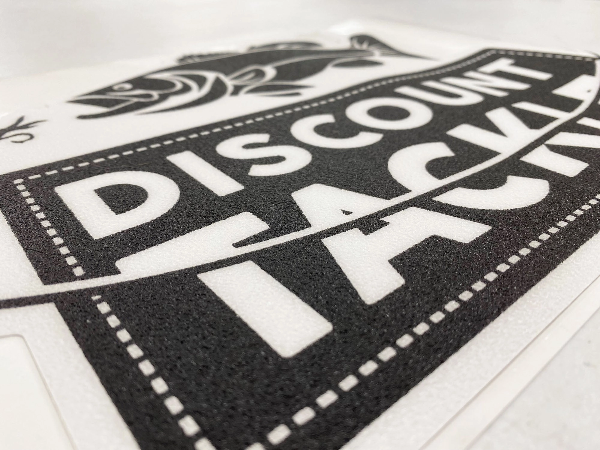 Discount Tackle Carpet Decal