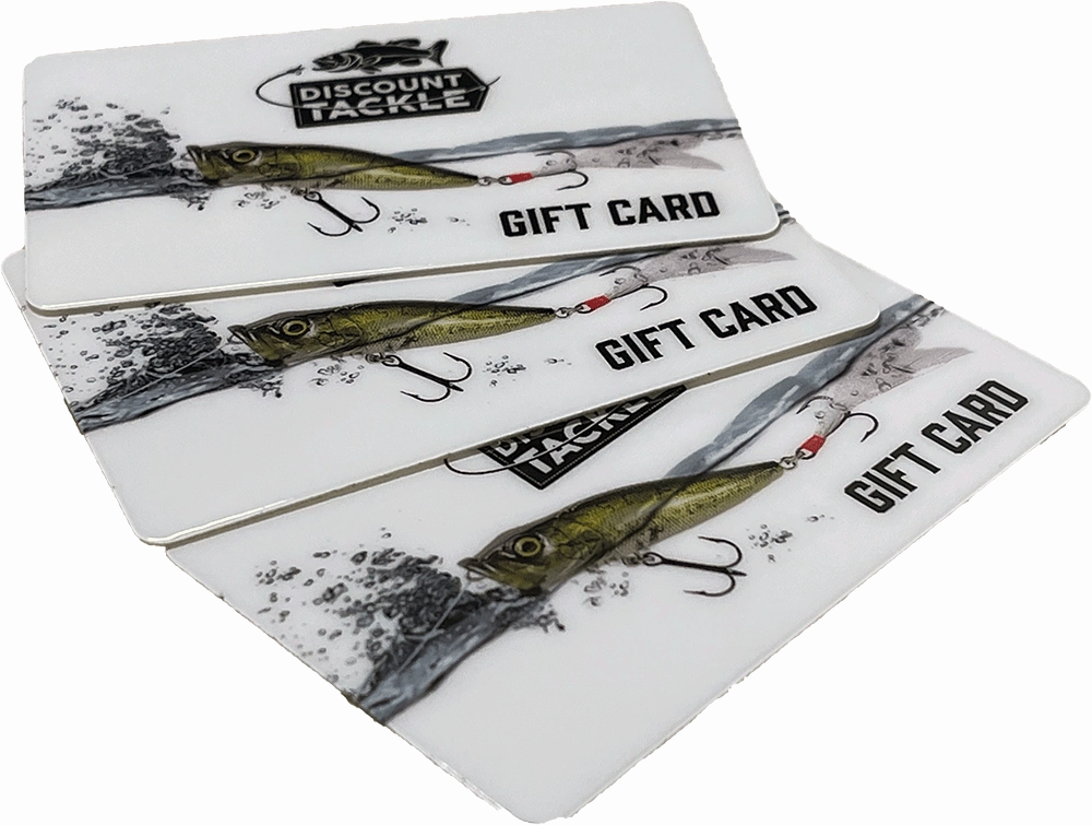 Discount Tackle Gift Cards - Shipped Physical Card with Envelope