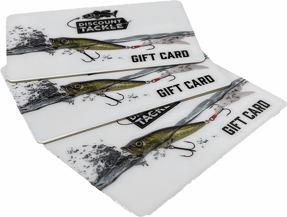 Discount Tackle Gift Cards - Shipped Physical Card with Envelope