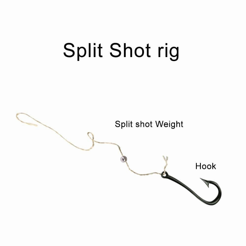 Dr.Fish 100pcs Tin Split Shot Sinkers
