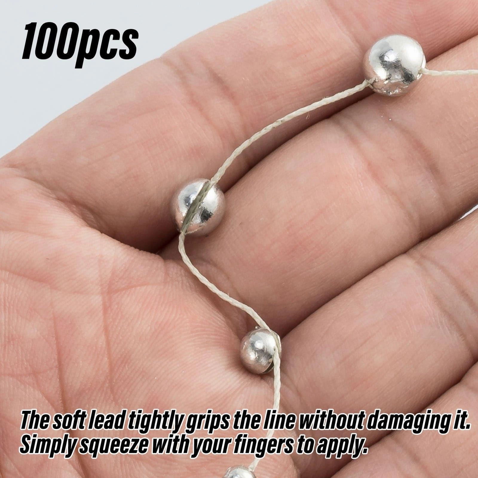 Dr.Fish 100pcs Tin Split Shot Sinkers