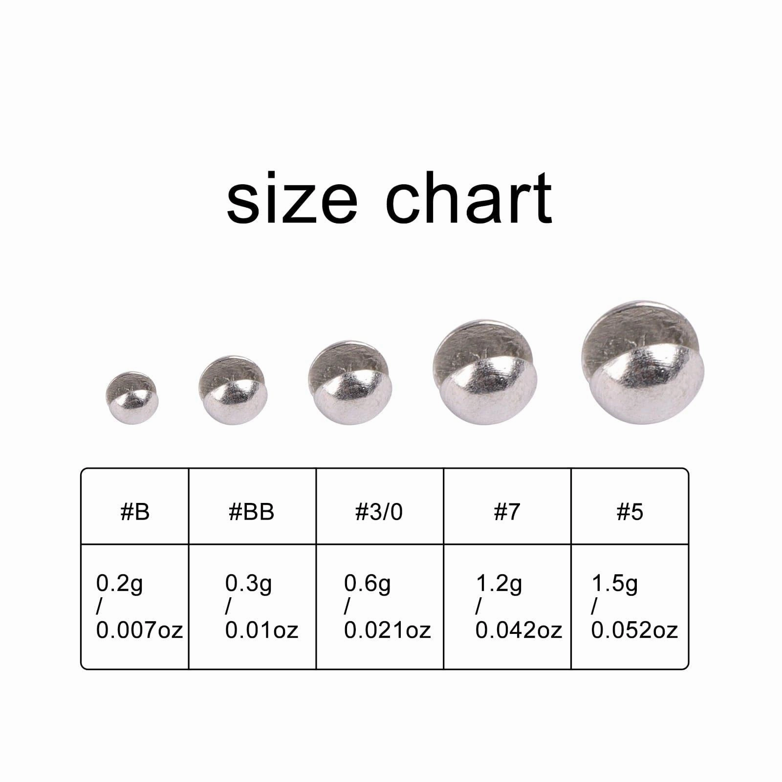 Dr.Fish 100pcs Tin Split Shot Sinkers