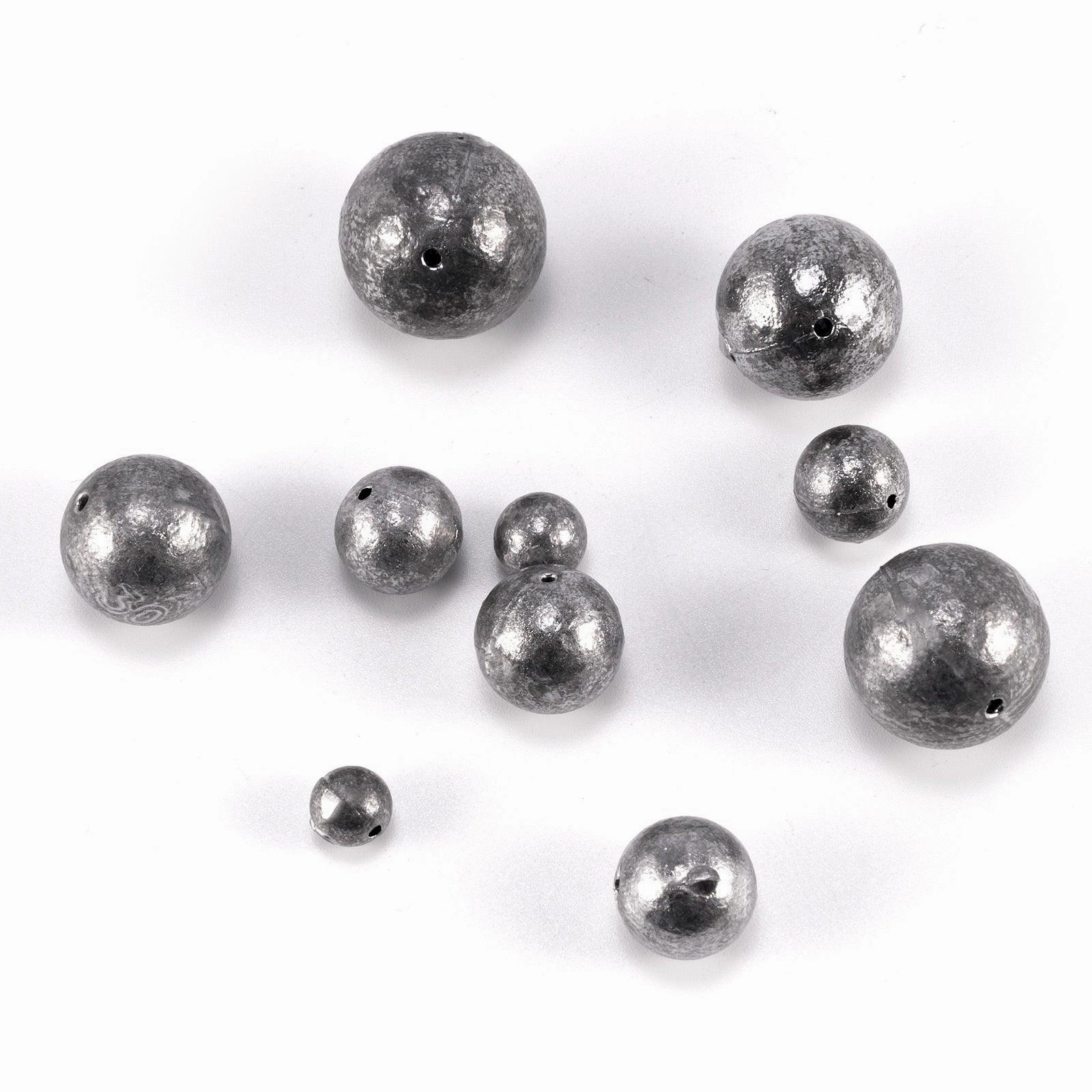 Dr.Fish 12pcs Bulk Ball Sinker Drilled In-line Weight  3-54g