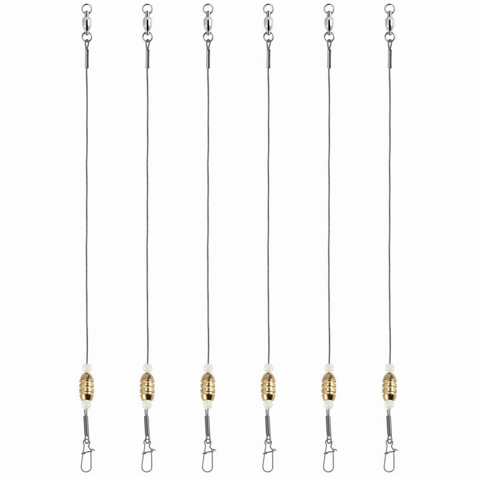 Dr.Fish 15pcs Carolina Ready Rigs with Bullet Weight 1/8-3/4oz