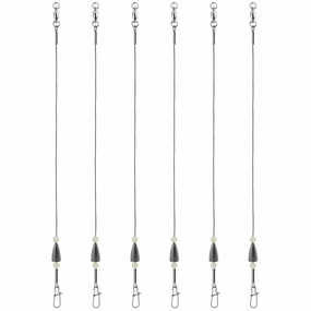 Dr.Fish 15pcs Carolina Ready Rigs with Bullet Weight 1/8-3/4oz
