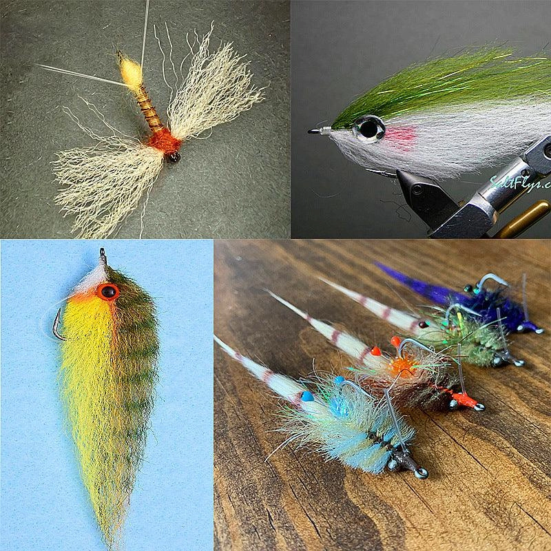 Dr.Fish 1 Pack 40CM Synthetic Fiber Fly Tying Material (12 colors)