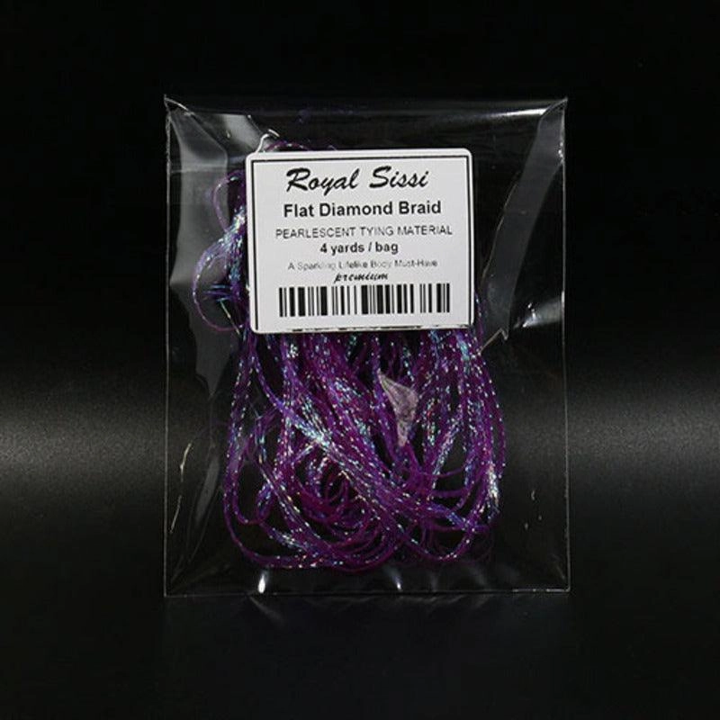 Dr.Fish  1 pcs Diamond Braid Crystal Flash  Fly Tying Materials (10 colors)