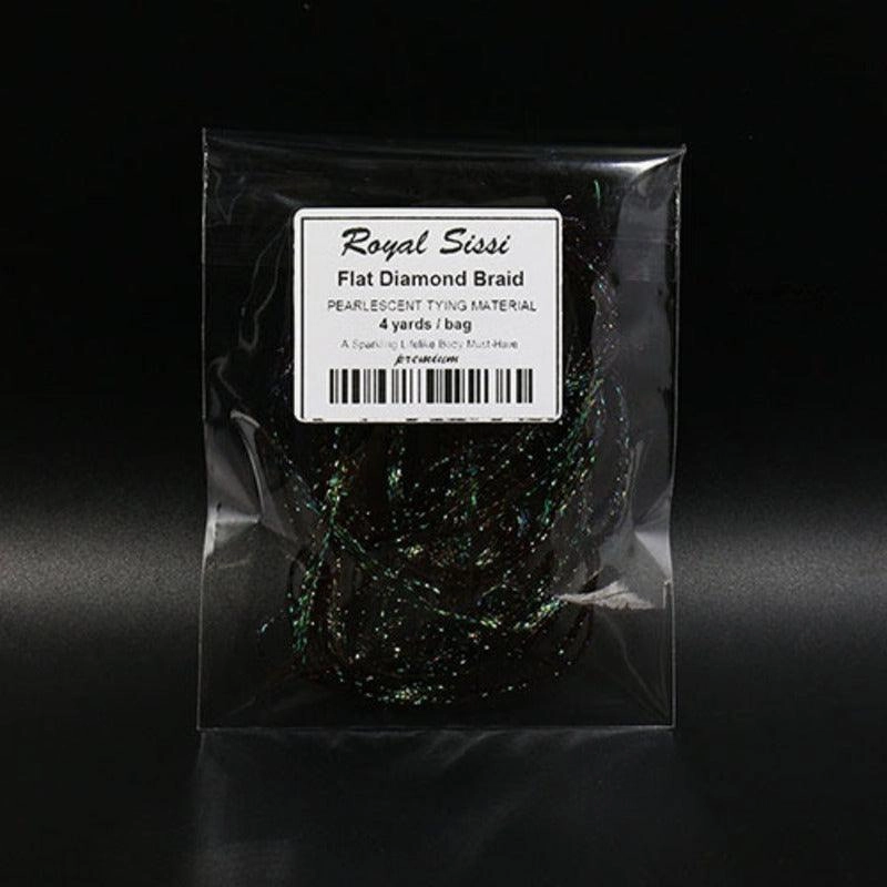 Dr.Fish  1 pcs Diamond Braid Crystal Flash  Fly Tying Materials (10 colors)
