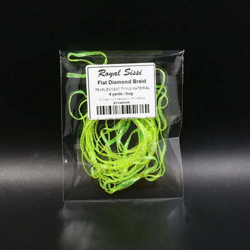 Dr.Fish  1 pcs Diamond Braid Crystal Flash  Fly Tying Materials (10 colors)