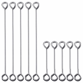 Dr.Fish 20/30/100 pcs Longtail Lead Loop Wires   2''  4''