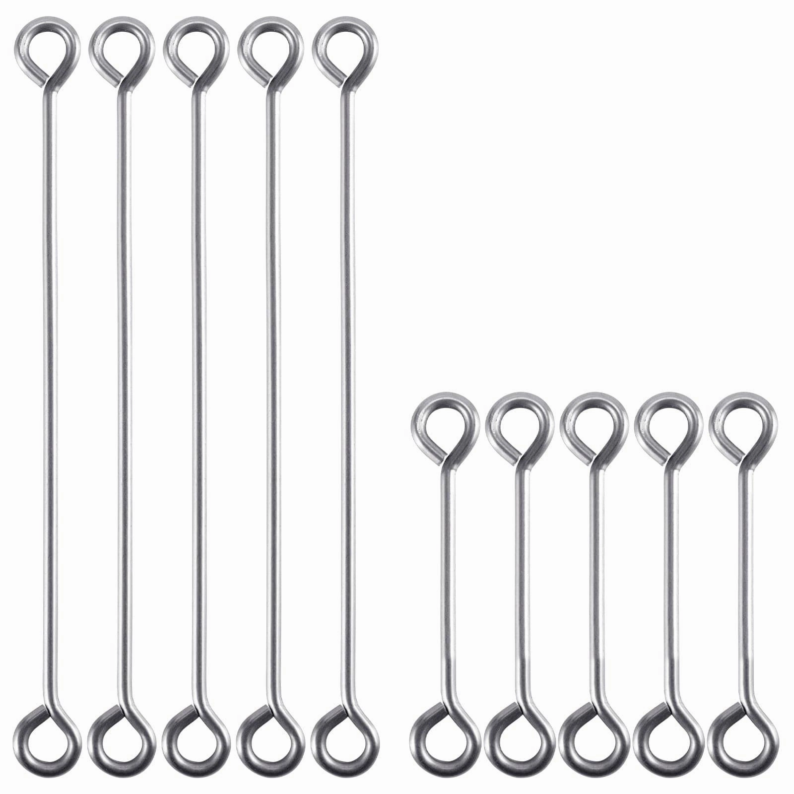 Dr.Fish 20/30/100 pcs Longtail Lead Loop Wires   2''  4''