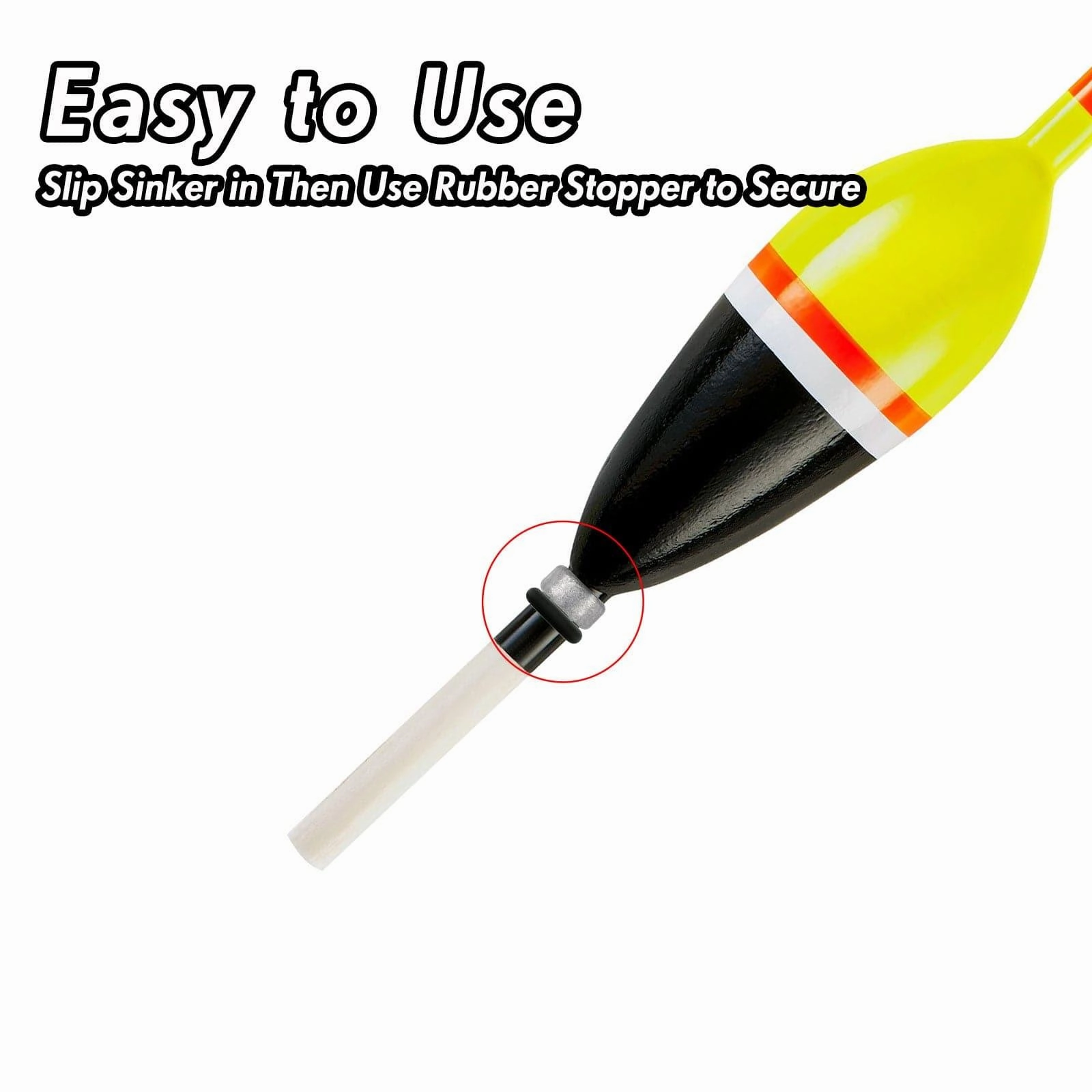 Dr.Fish 20pcs Weight & Rubber Stopper Kit
