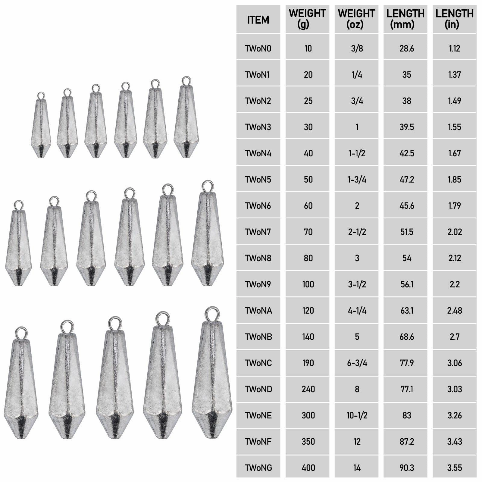 Dr.Fish 2/5/10/20pcs  Drop Shot Fishing Hexagonal Weights
