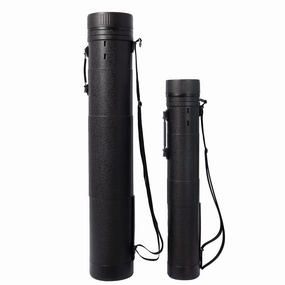Dr.Fish 2pcs large Telescoping Rod Tube   6 Wrap Tie Fishing Pole Storage