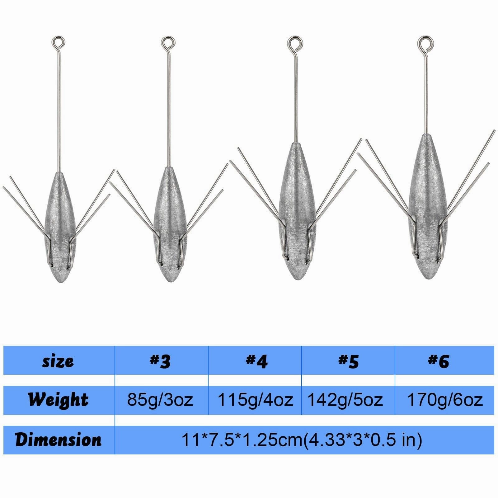 Dr.Fish 2pcs Sputnik Weights 3 to 6oz