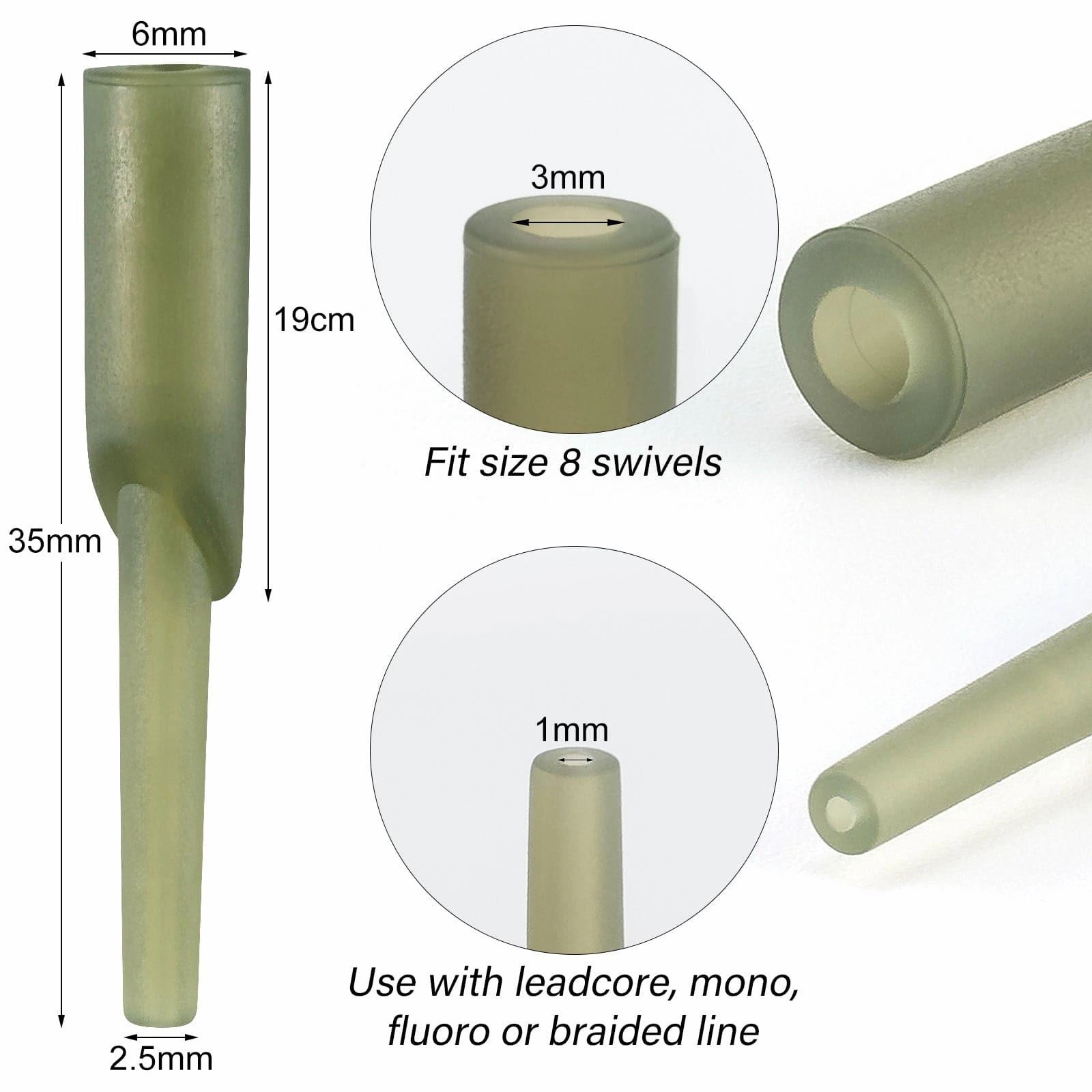 Dr.Fish 30pcs Run Rig Rubbers
