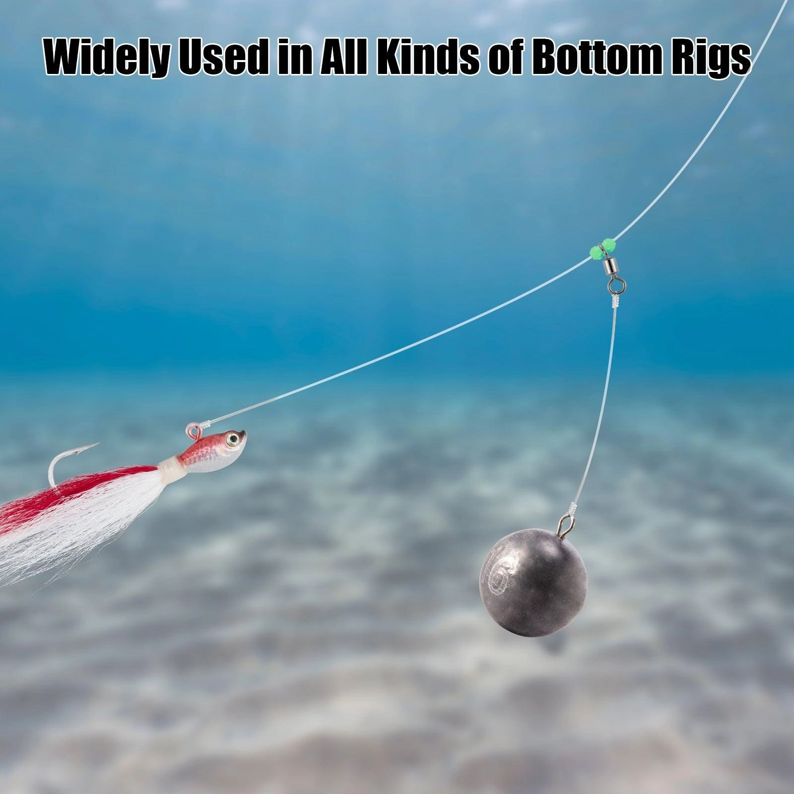 Dr.Fish 3/5pcs Fishing Round Ball Lead Sinkers 1-16oz