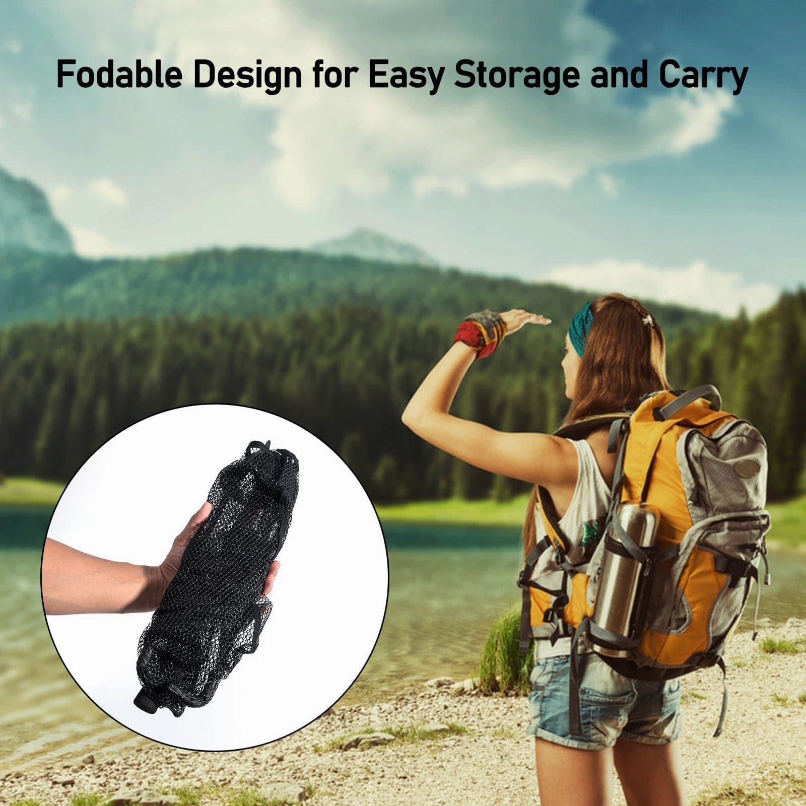 Dr.FIsh 3 Size Landing Net with Telescopic Pole Handle