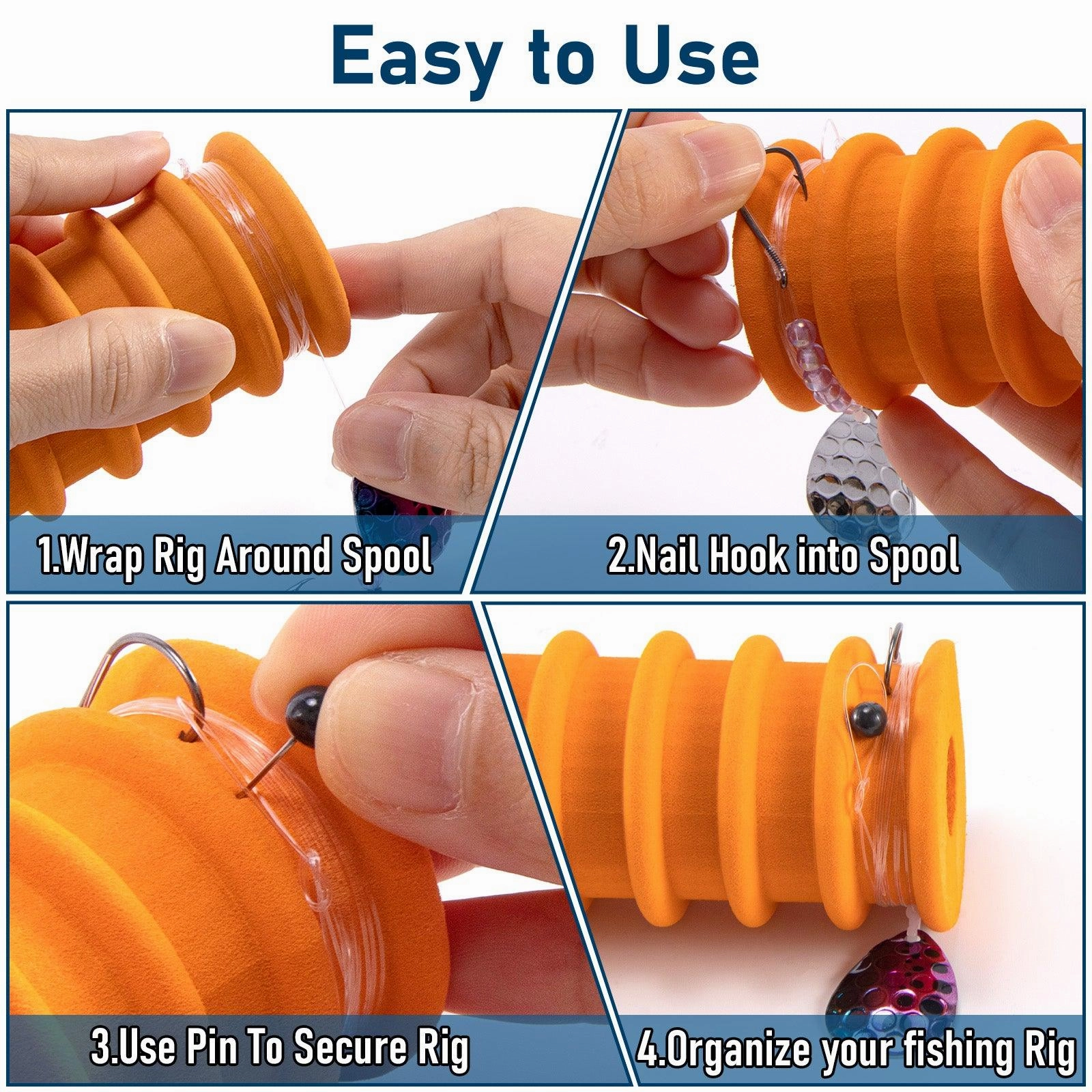 Dr.Fish 3pcs Fishing Line Storage Holders