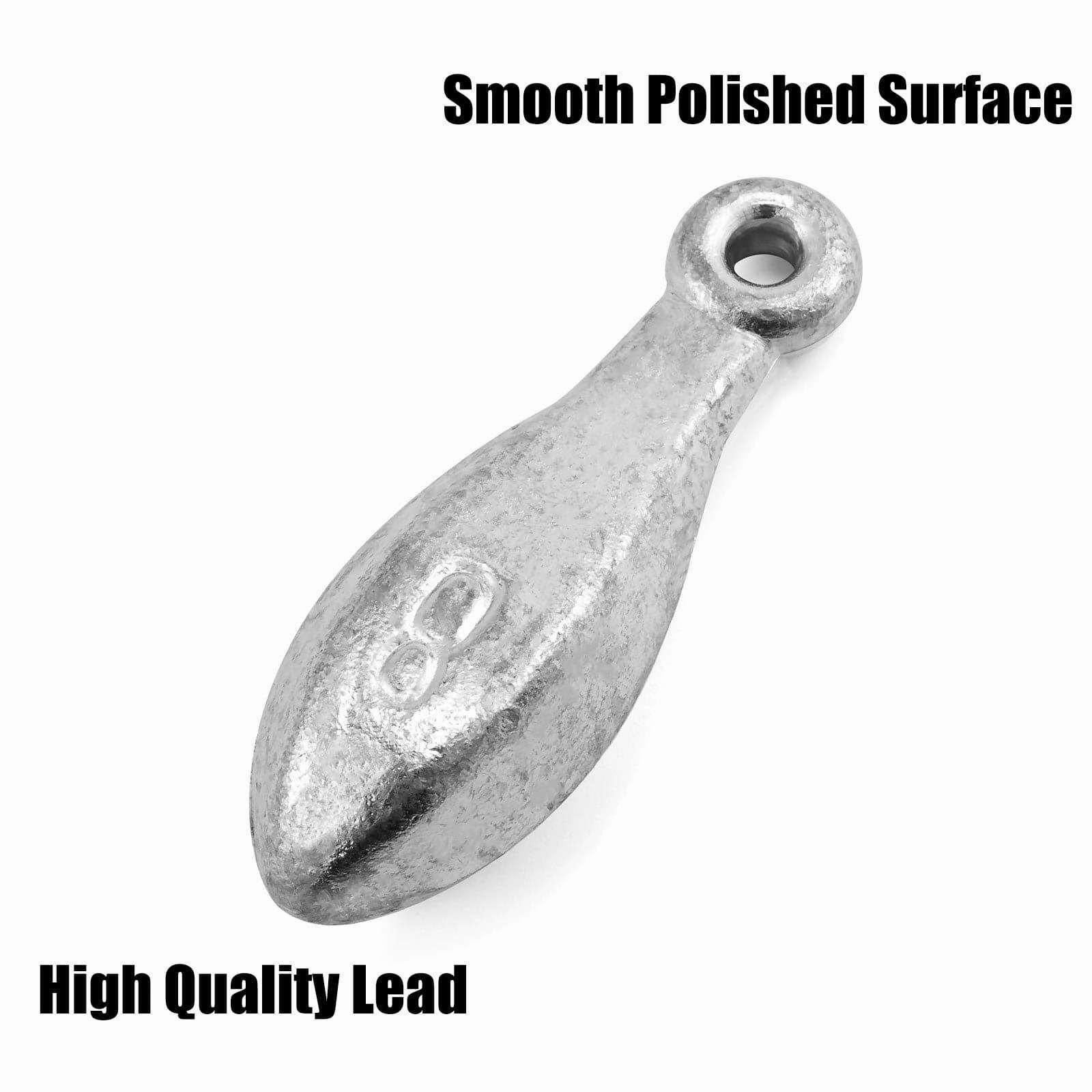 Dr.Fish 5pcs Bank Sinkers 1 to 8oz