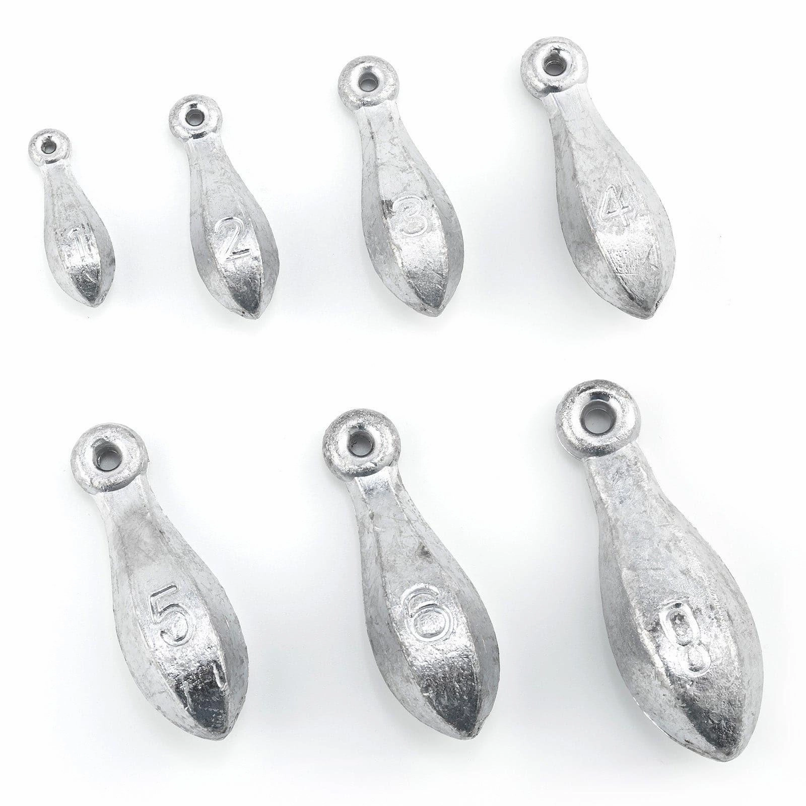 Dr.Fish 5pcs Bank Sinkers 1 to 8oz