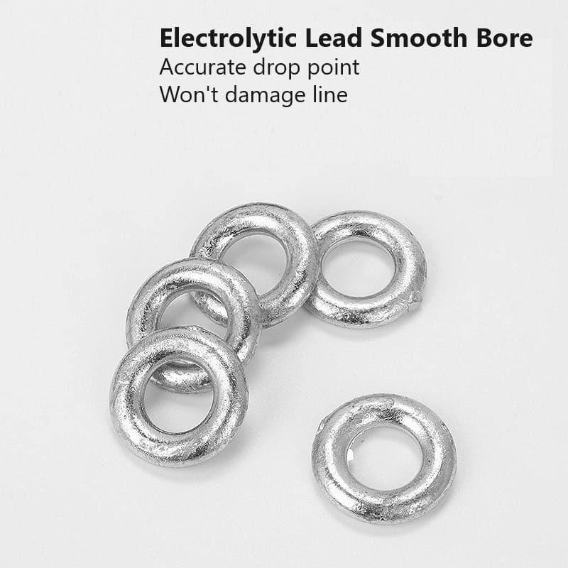 Dr.Fish 5pcs Fishing Weights Hollow Ring Type 30-60g