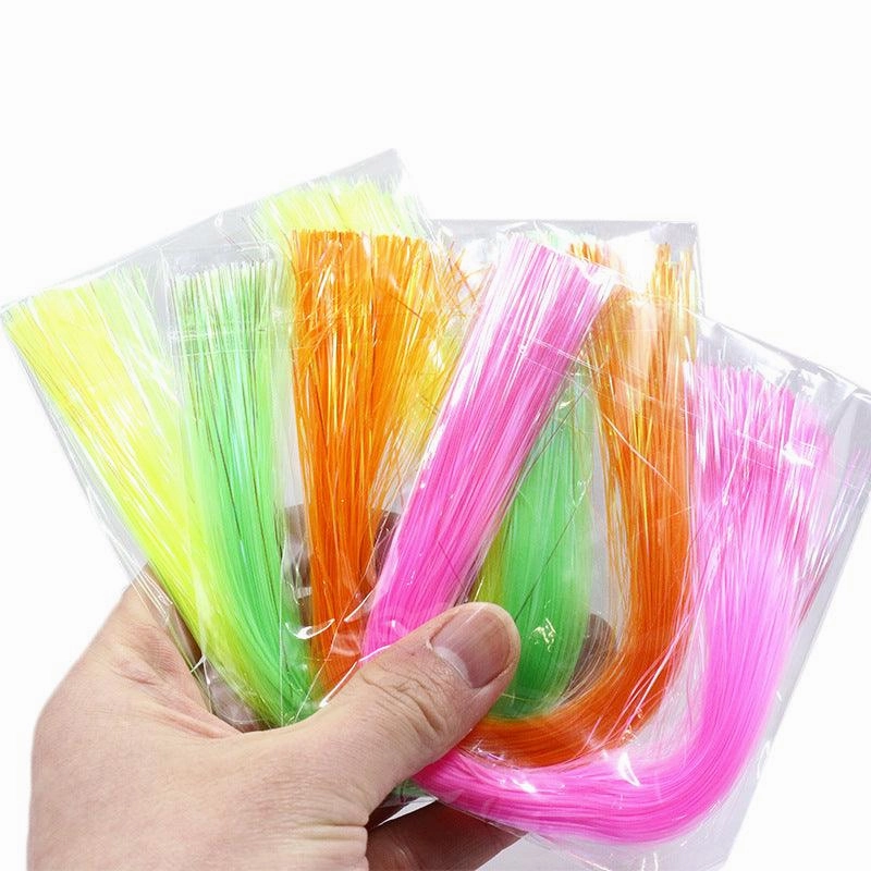 Dr.Fish 5pcs Flash Fly Tying Materials (8 colors)