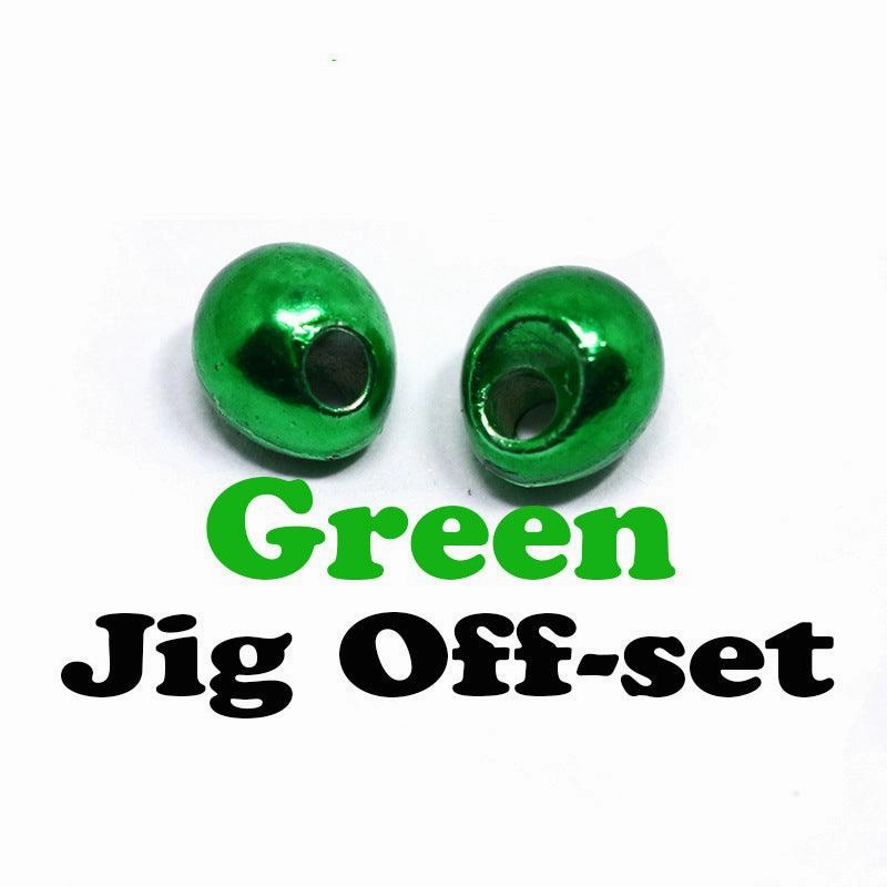 Dr.Fish 5pcs Fly Tying Offset Tungsten Beads 2.3-3.8mm