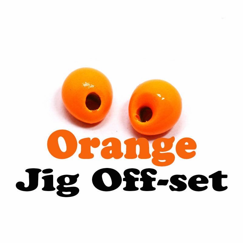 Dr.Fish 5pcs Fly Tying Offset Tungsten Beads 2.3-3.8mm