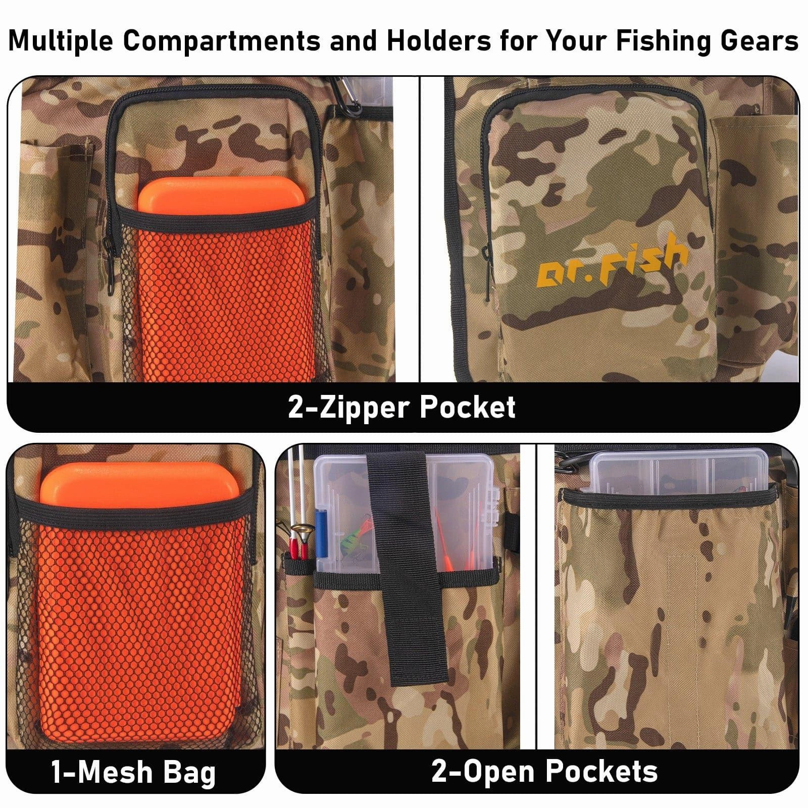 Dr.Fish 5pcs Gallon Bucket Tool Organizer