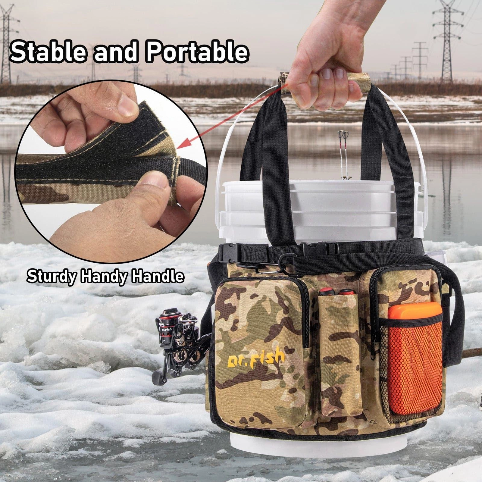 Dr.Fish 5pcs Gallon Bucket Tool Organizer