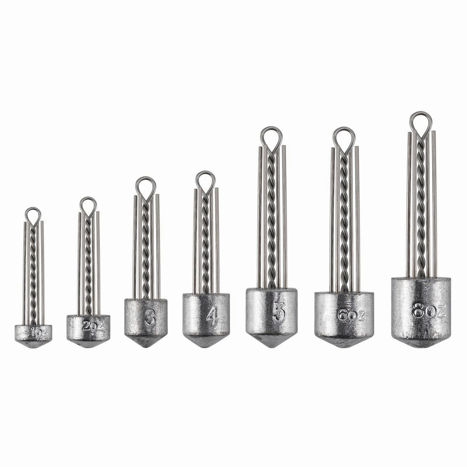 Dr.Fish 5pcs Spider Sinker Weights 1 to 8oz