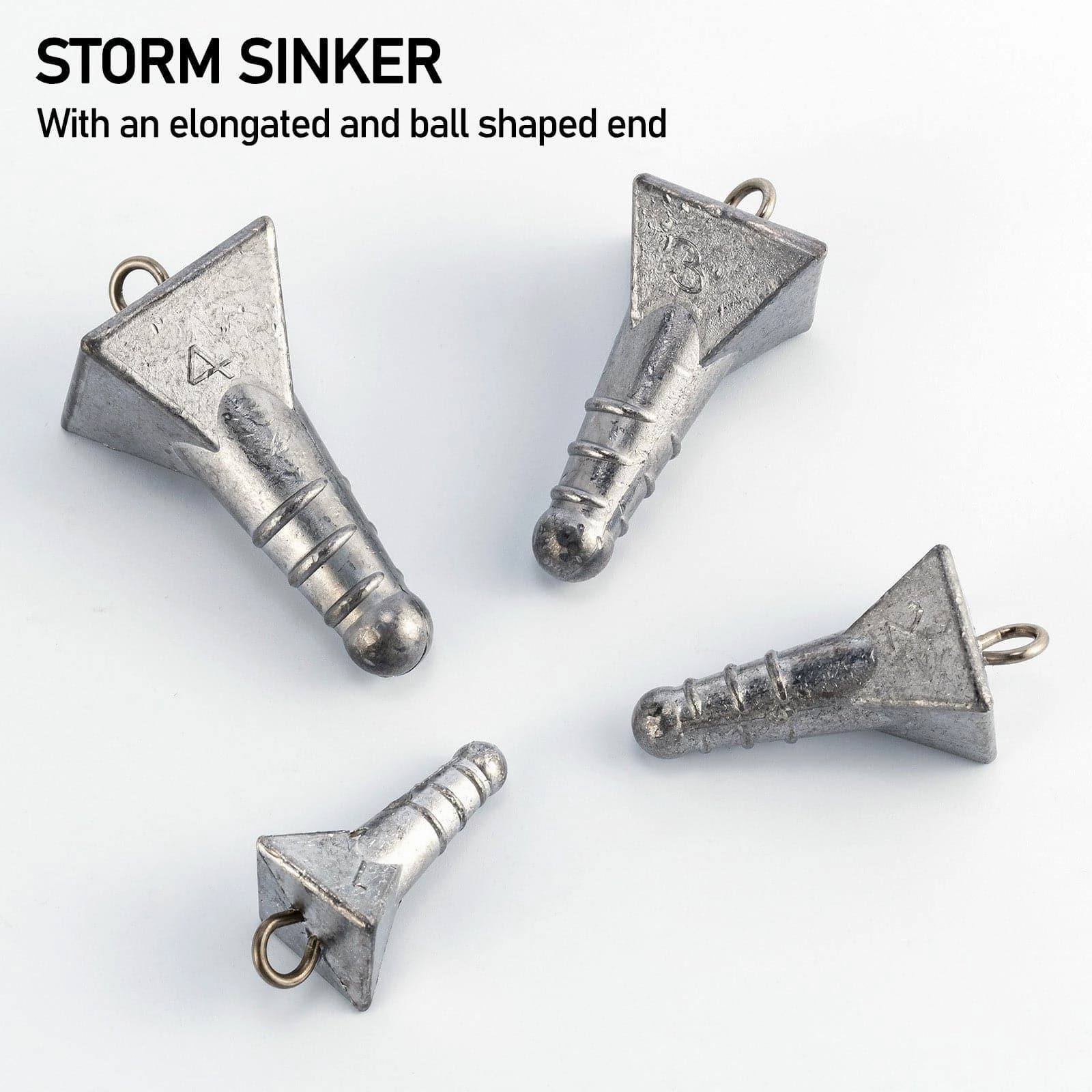 Dr.Fish 5pcs Storm Sinkers1 to 4oz