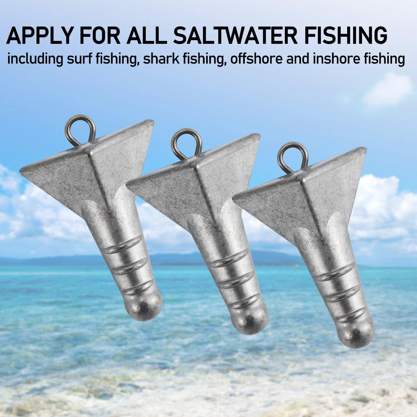Dr.Fish 5pcs Storm Sinkers1 to 4oz