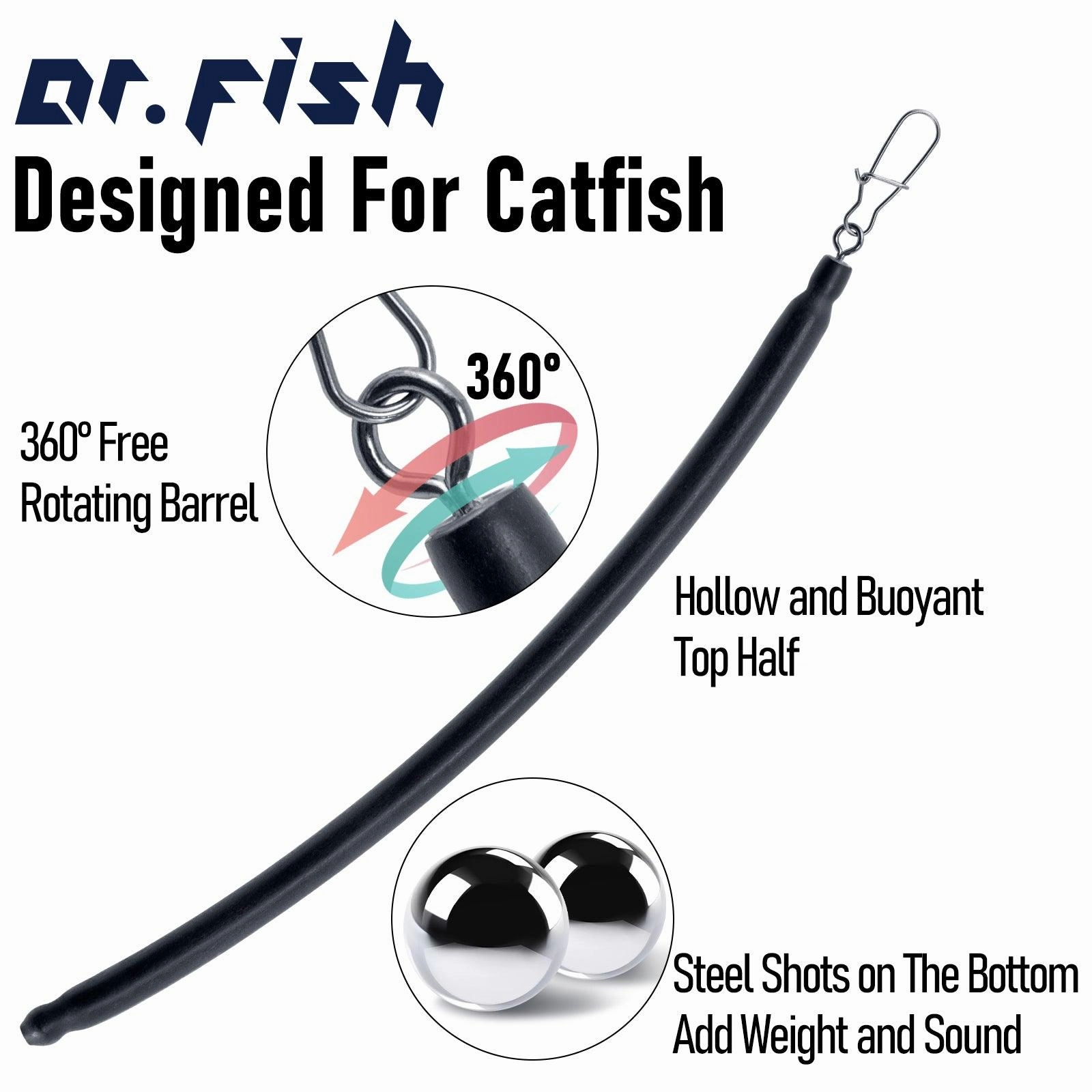 Dr.Fish 6pcs Drifting Dragging Sinkers1-4oz